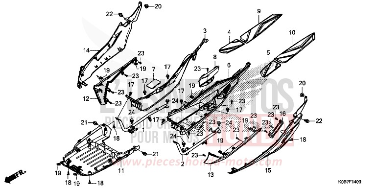 UNTERSTE STUFE von Forza 300 CRESCENT BLUE METALLIC (PB412) von 2019